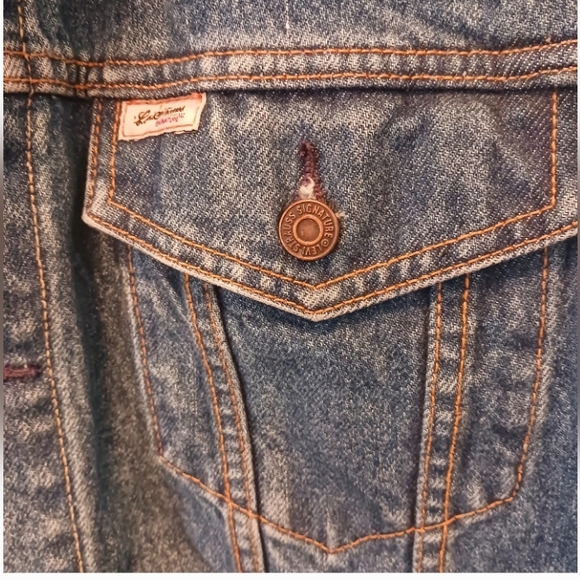 LEVI STRAUSS SIGNATURE Jean Jacket Mens Sz L - Picture 6 of 6
